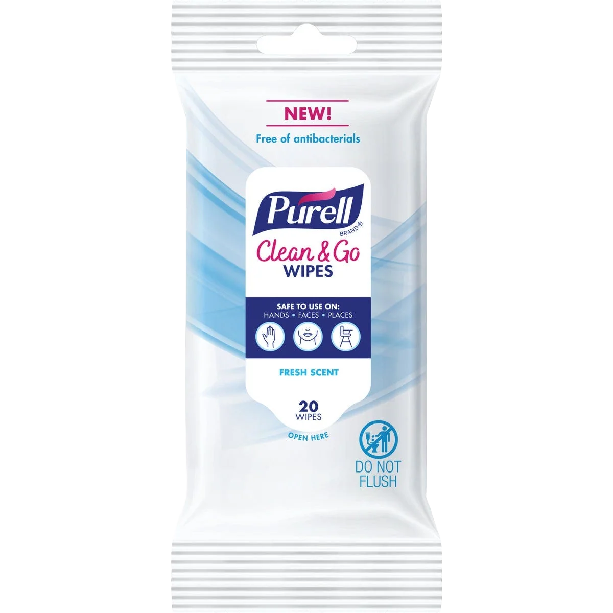 Stylish Purell Clean Go Fresh Scent Skin and Surface Cleaning Wipes 20-Pack Casual