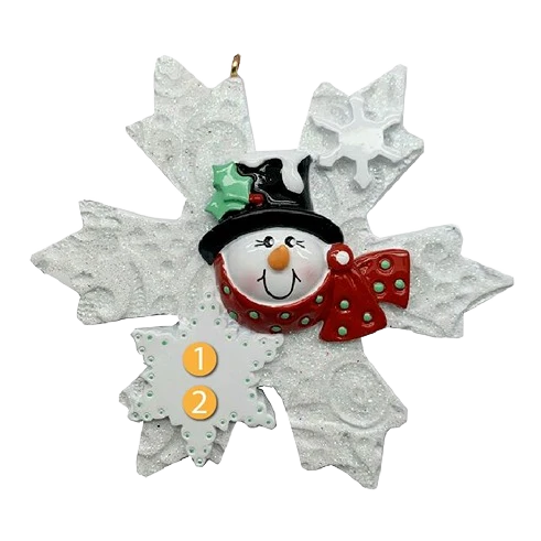 Secure Rudolph Me Personalized Snowman Snowflake Ornament Healthy