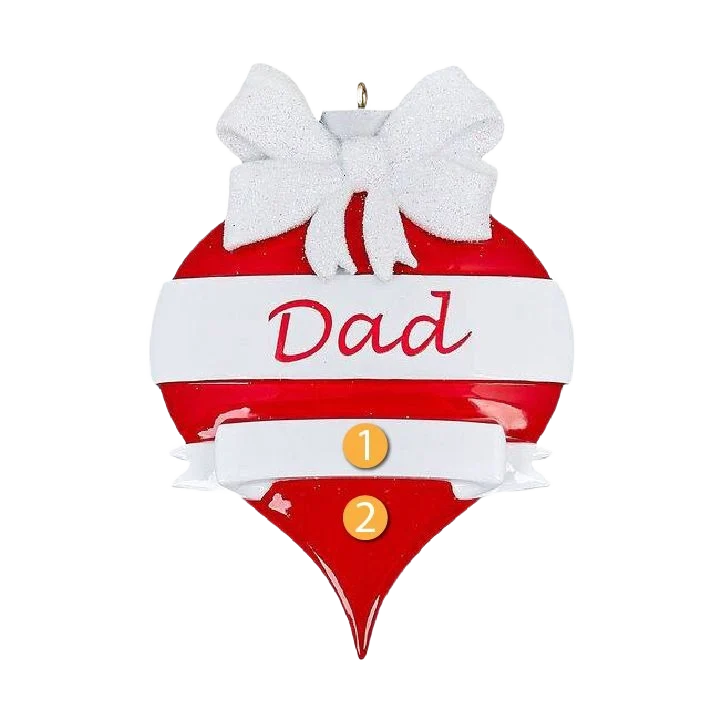 Genuine Rudolph Me Personalized Dad Ornament World-Class