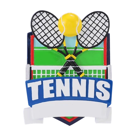 High-Grade PolarX Personalized Tennis Shield Ornament Efficient