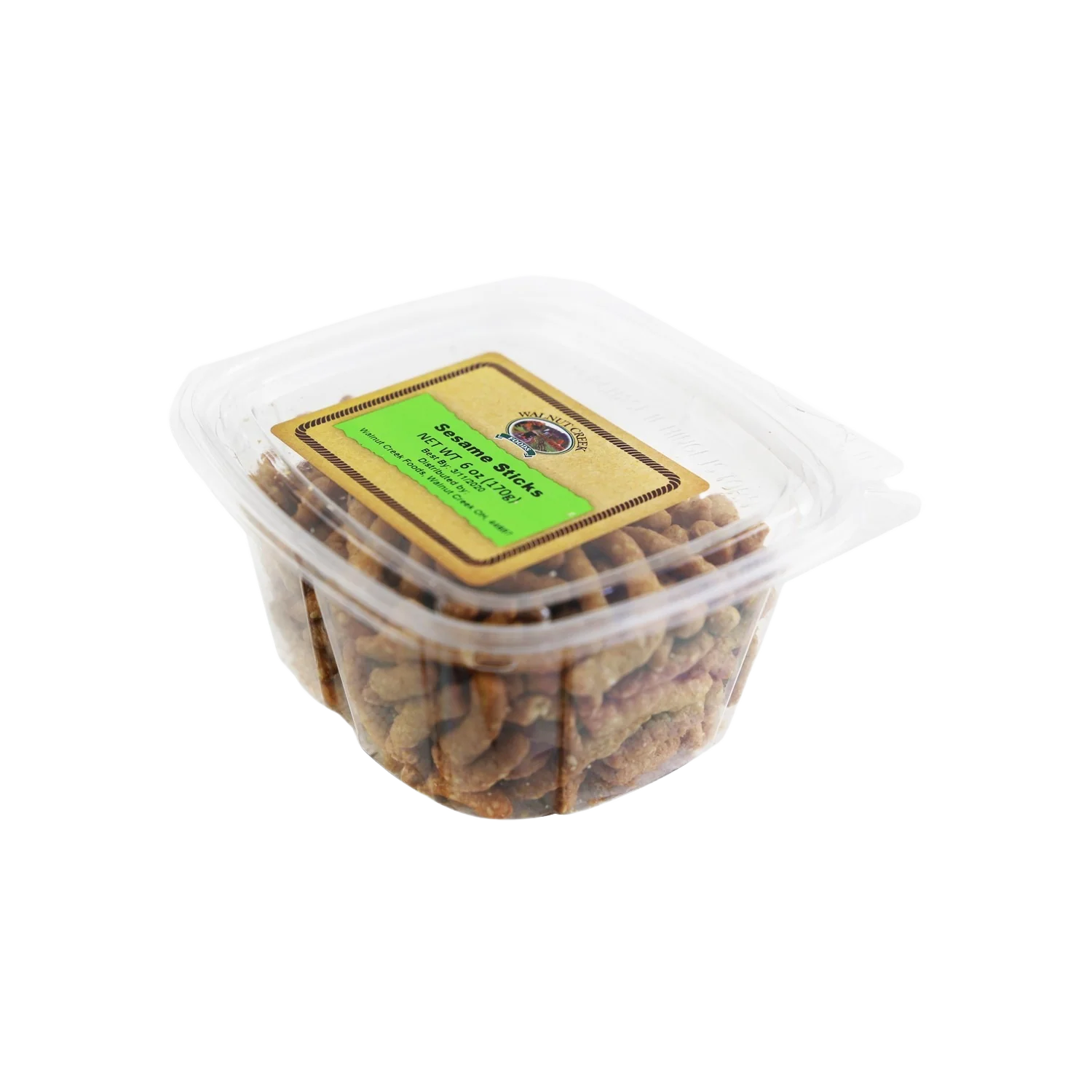 Exclusive Walnut Creek Tub of Sesame Sticks 6 oz. Professional