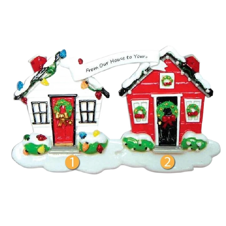 Clean PolarX Personalized From Our House to Yours Ornament Comfortable