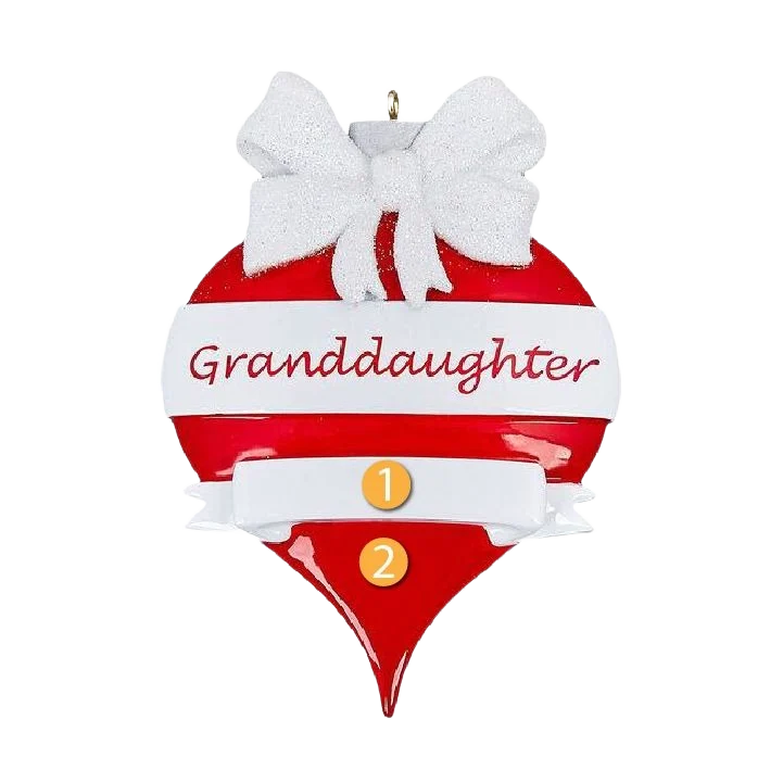 Healthy Rudolph Me Personalized Granddaughter Ornament Practical