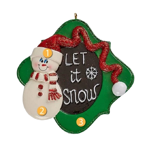 Functional Rudolph Me Personalized Let It Snow Ornament Unique