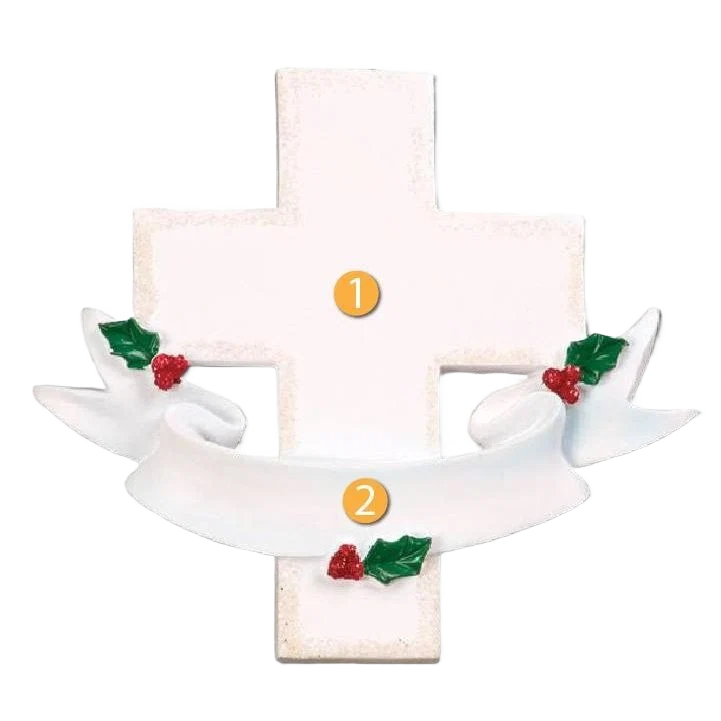 Carefully Designed PolarX Personalized Memorial Cross Ornament Durable