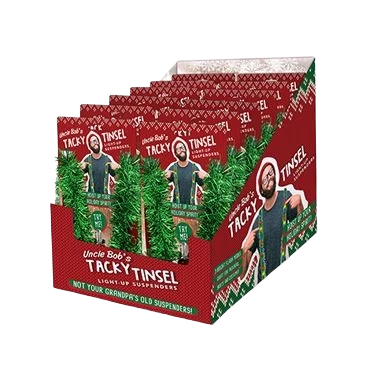 Relaxed Uncle Bob's Tacky Tinsel Light-Up Suspenders Next-Generation