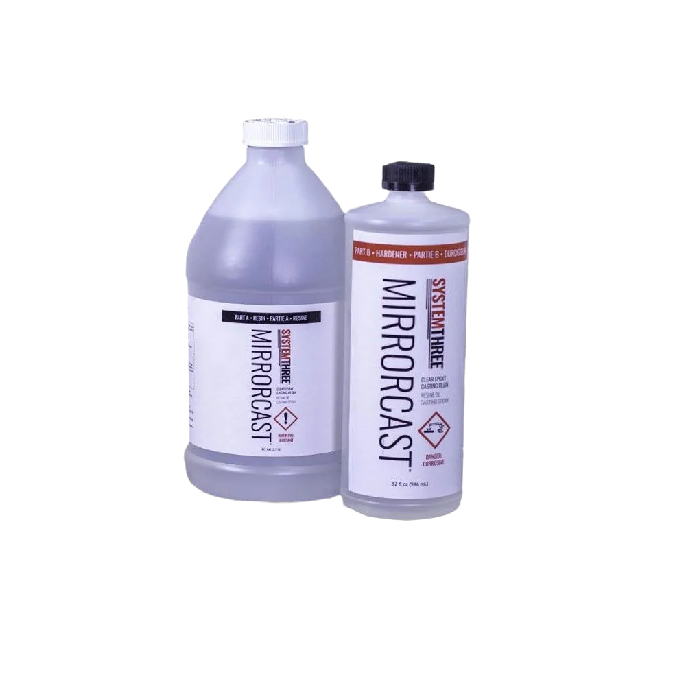 Top-Quality System Three Mirrorcast Clear Epoxy Casting Resin Kit 3 Quart Genuine