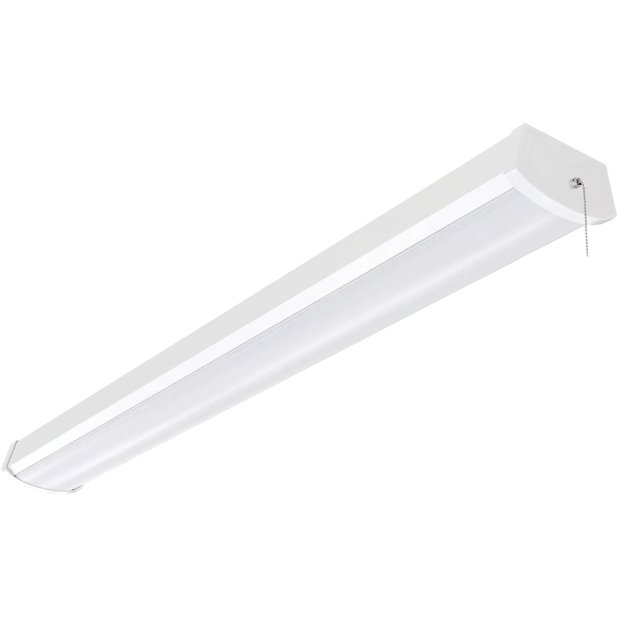 High-Quality Satco White 40 Watt LED Ceiling Wrap with Pull Chain 4 ft. Verified