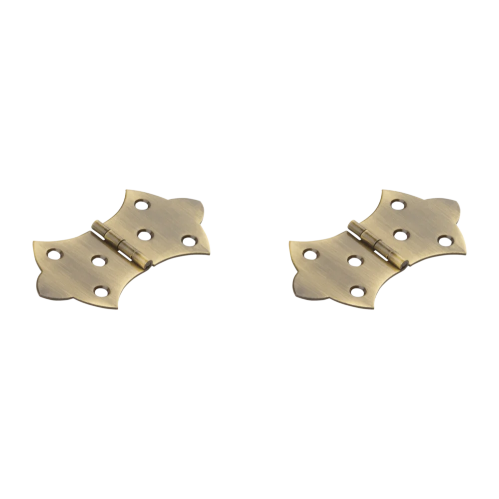 Refined National Hardware 1-11 16 x 3-1 16 Antique Brass Hinge 2-Pack World-Class