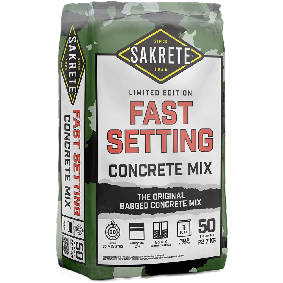 Detailed Sakrete Fast Setting Concrete Mix 50 lbs. Dependable