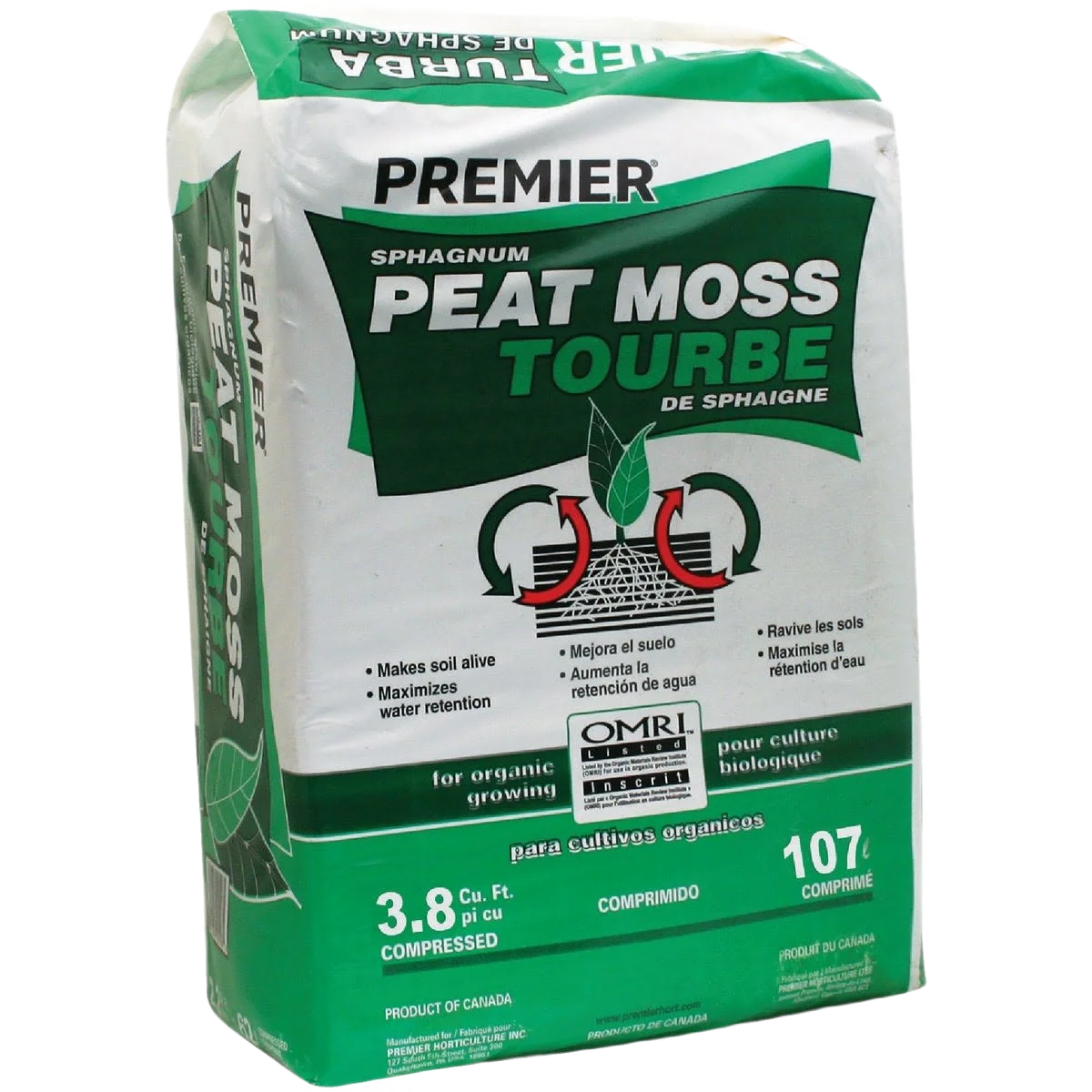Secure Premier Sphagnum Peat Moss Green