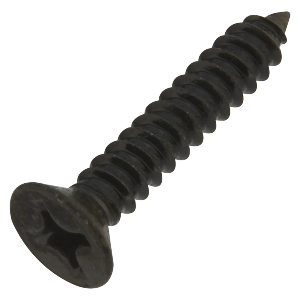 Soft National Hardware 12 x 1-1 4 Phillips Flat Head Black Wood Screw 18 Ct. High-Quality