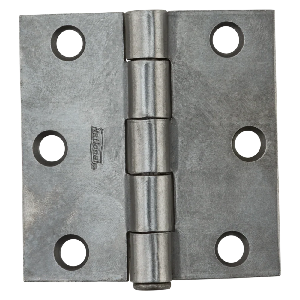 Functional National Hardware 2-1 2 Square Plain Steel Broad Door Hinge Official