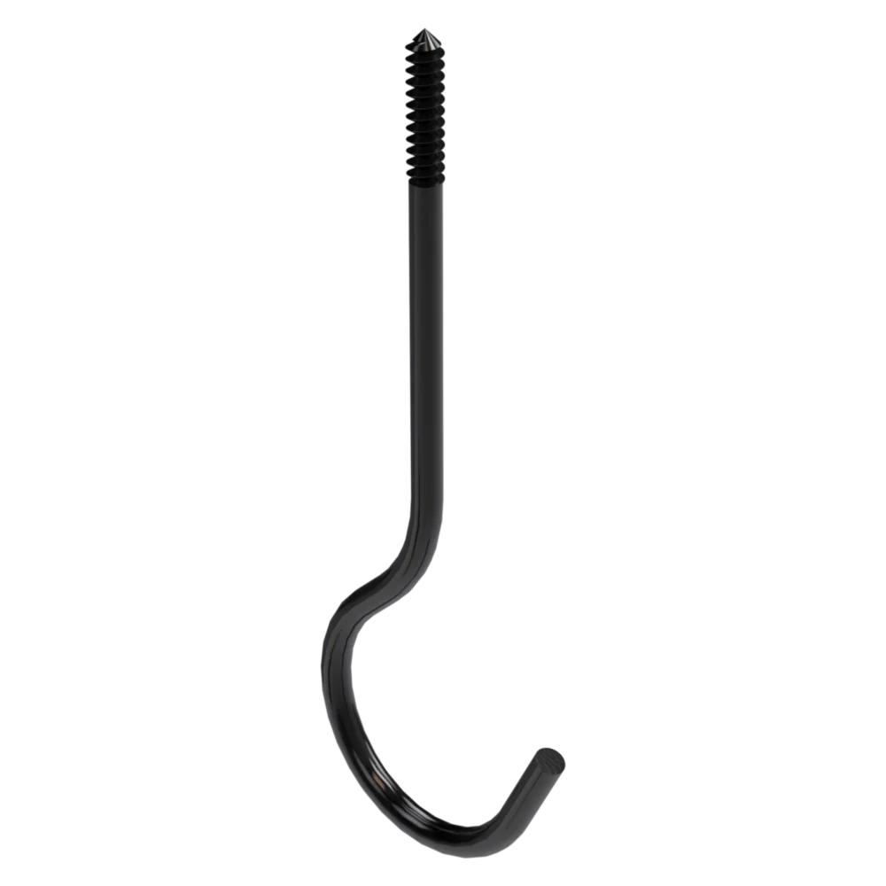 Lightweight National Hardware 6 Black Ceiling Hook Practical