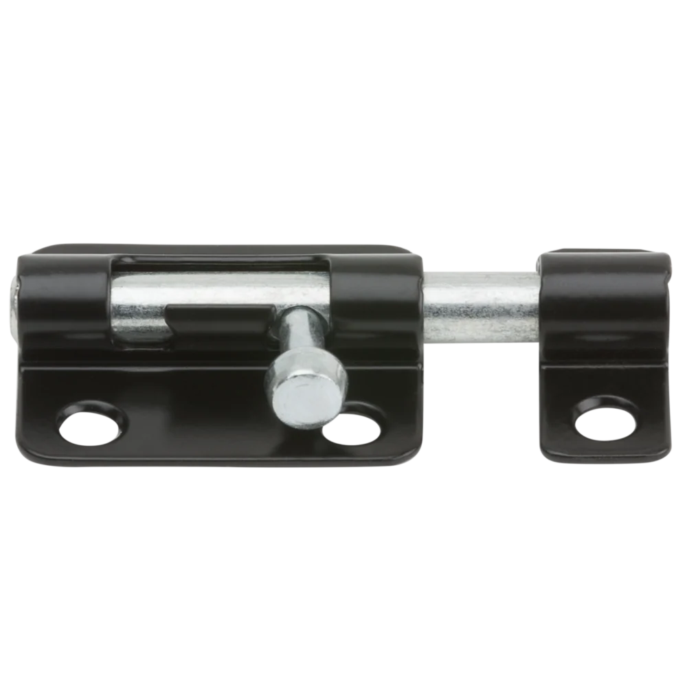 Refined National Hardware 2-1 2 Black Steel Door Barrel Bolt Relaxed