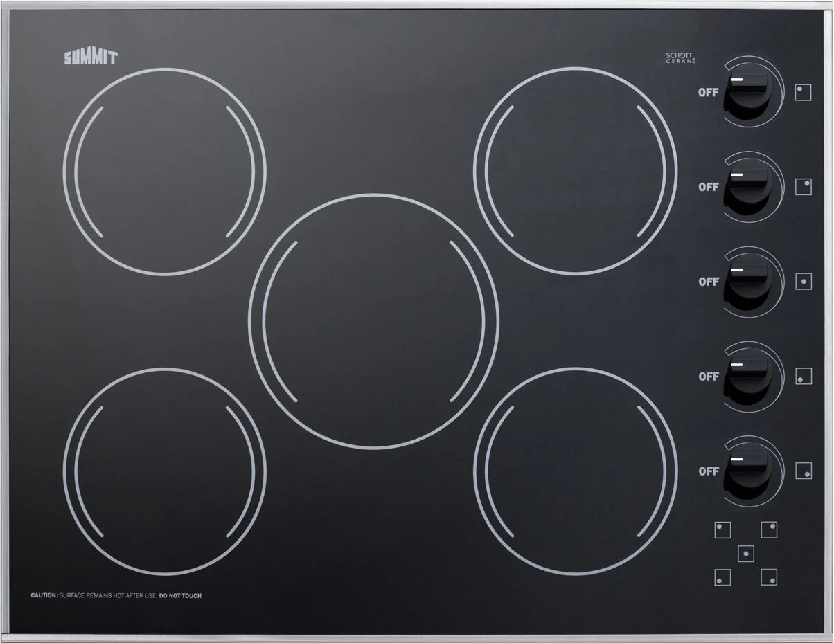 Safe 27 Wide 230V 5-Burner Radiant Cooktop Quality