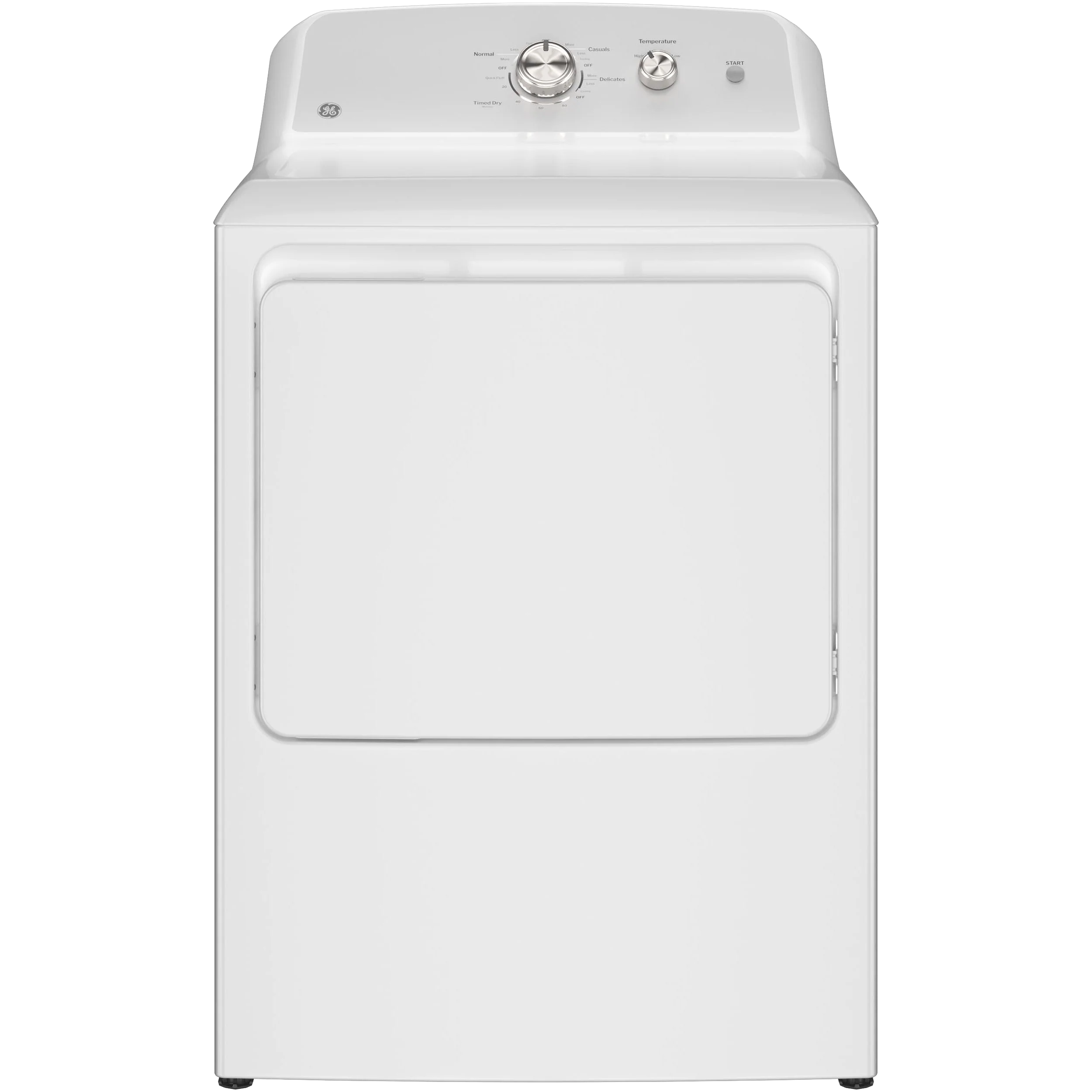 Casual GE® 6.2 cu. ft. Capacity Gas Dryer with Up To 120 ft. Venting and Shallow Depth Fine