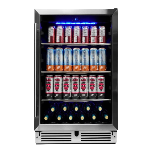 Green Danby 24 Under Counter Beverage Center in Stainless Steel Contemporary
