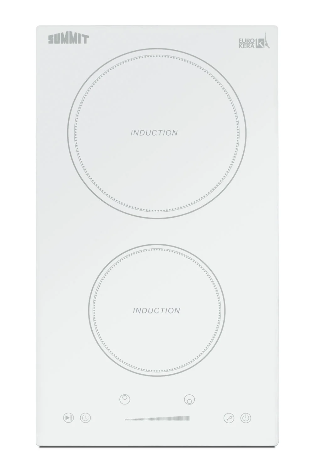 Pure 12 Wide 208-240V 2-Zone Induction Cooktop Lightweight