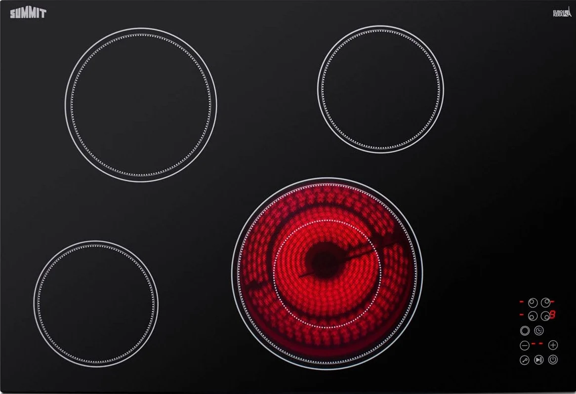 Environmentally Friendly 30 Wide 208-240V 4-Burner Radiant Cooktop Reliable