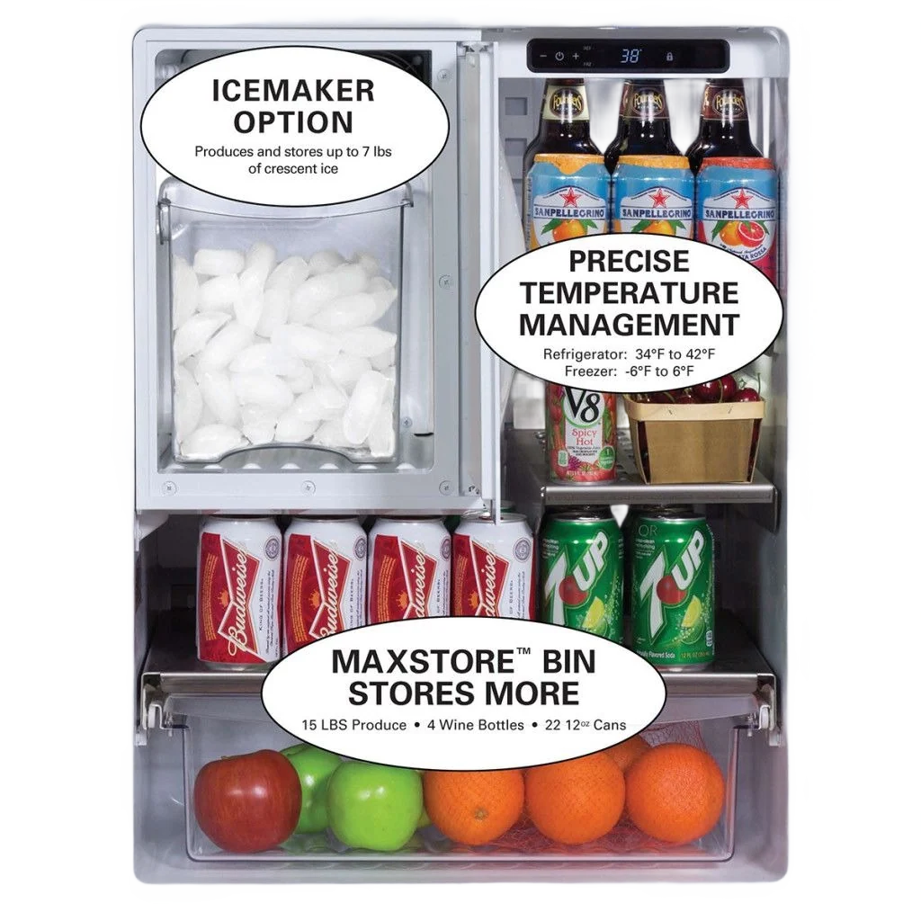 Fine 24 Outdoor Refrigerator zer Ice Maker Kit Durable