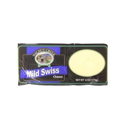 Outstanding Walnut Creek Mild Swiss Cheese Block - 8 oz. Sophisticated