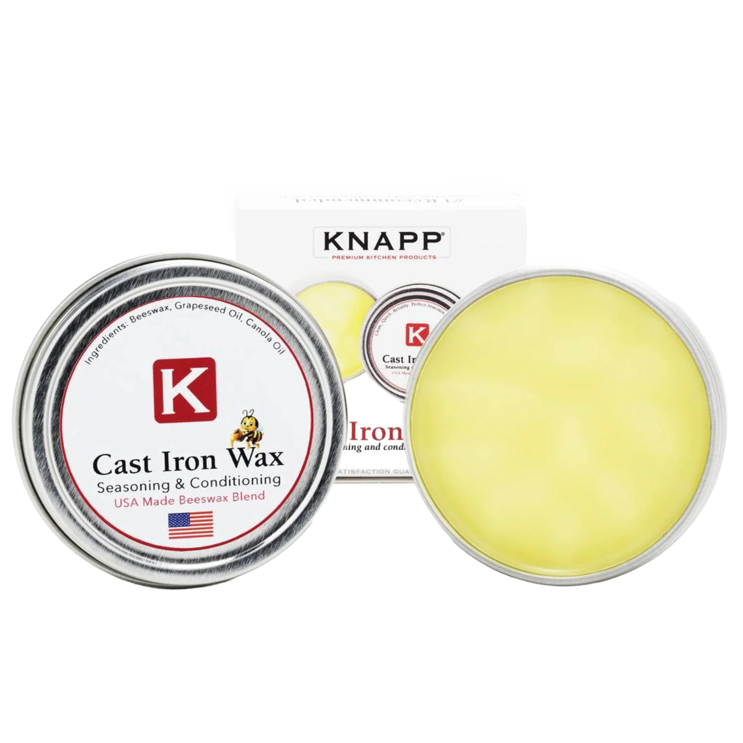 Dependable KNAPP Cast Iron Wax for Seasoning Sustainable