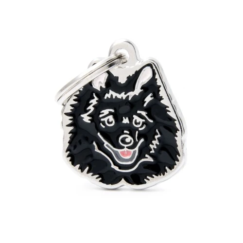 Innovative MyFamily Friends Black Spitz Pet Tag Crafted