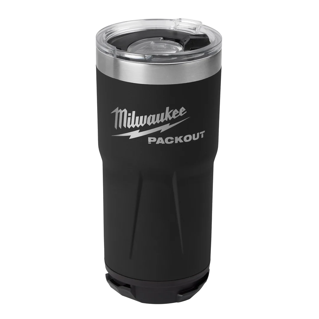 Professional Milwaukee PACKOUT Black 20 oz. Tumbler Innovative