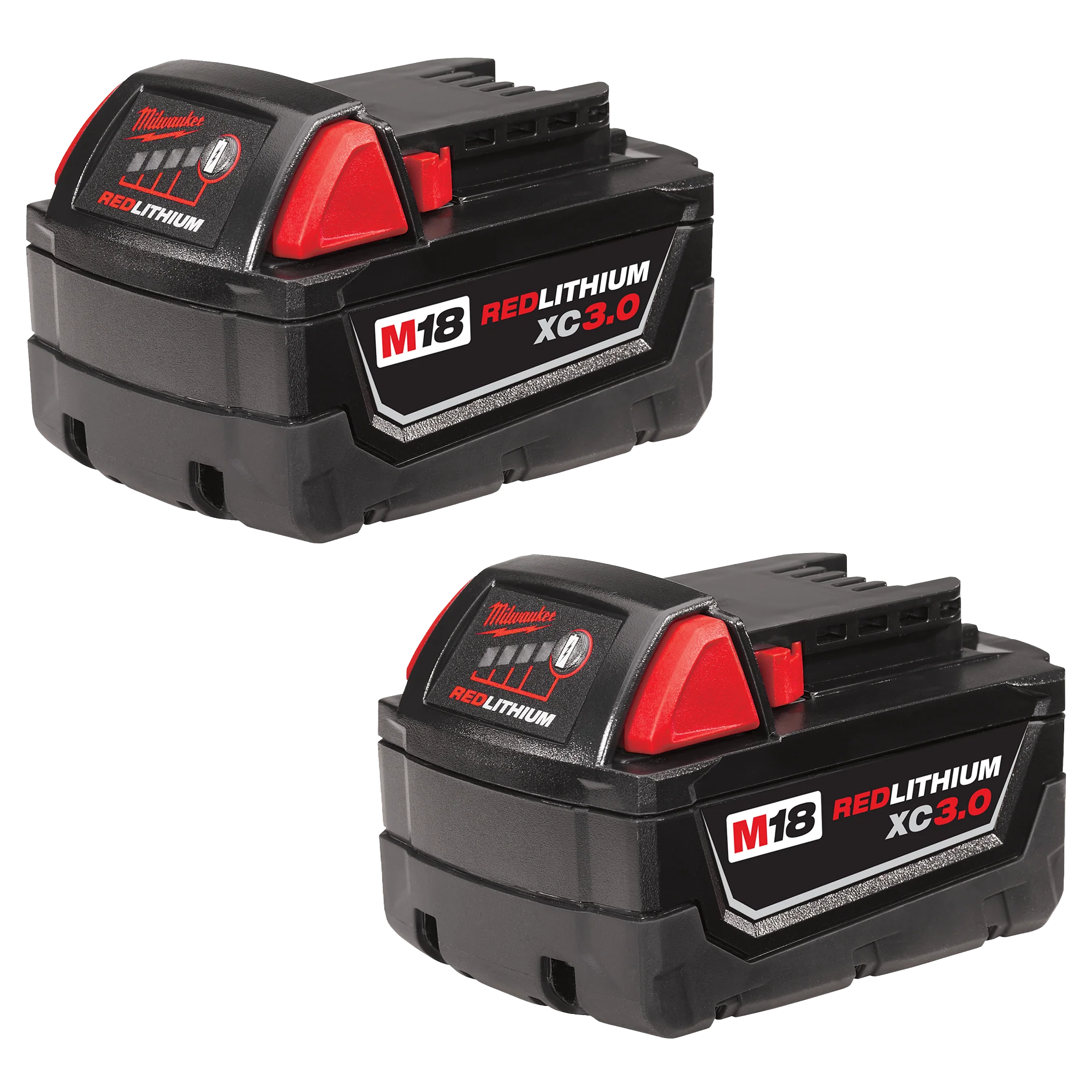 Clean Milwaukee M18™ REDLITHIUM™ XC3.0 Battery 2-Pack Natural