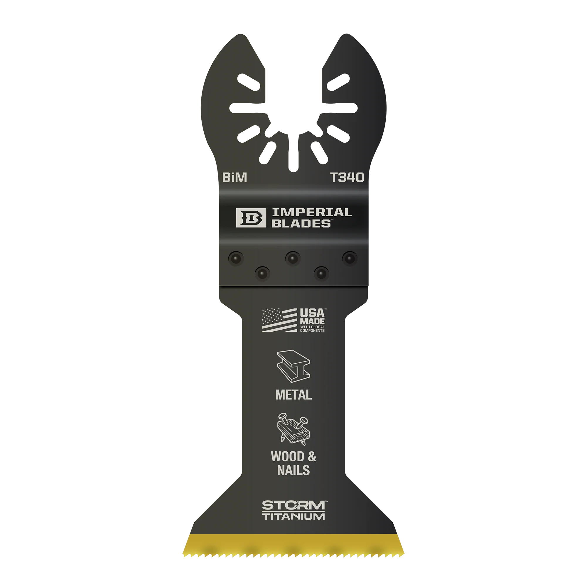 Secure Milwaukee IMPERIAL BLADES™ ONE-FIT™ 1-3 4 STORM™ Titanium Bi-Metal Metal Blade 1PK Flexible