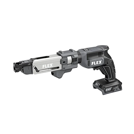 World-Class FLEX 24V Drywall Screw Gun w Magazine Attachment Tool Only Crafted
