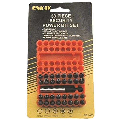 Luxury Enkay 33 Pc Tamper Proof Bit Set Carefully Designed