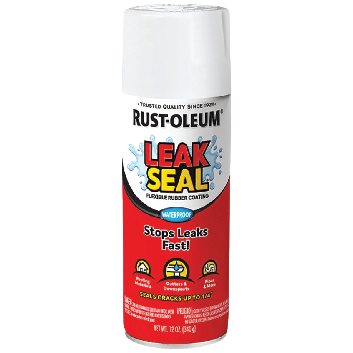 Elite Rust-Oleum Leakseal White Flexible Rubber Coating 12 oz. Durable