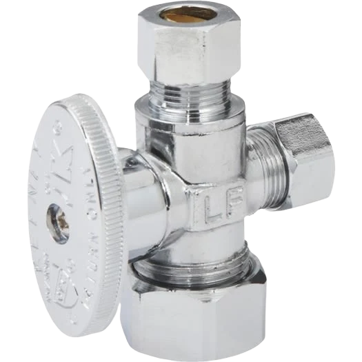 Safe Do it 5 8 OD x 3 8 OD x 3 8 OD Quarter Turn Angle Valve Carefully Designed