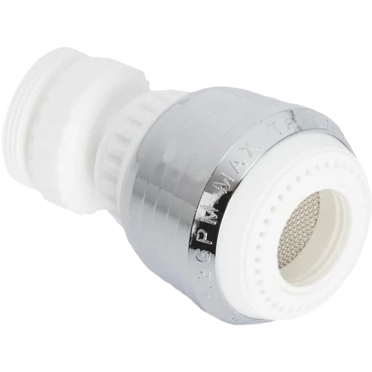 Relaxed Do it 2.0 GPM Swivel Spray Aerator White Chrome User-Friendly