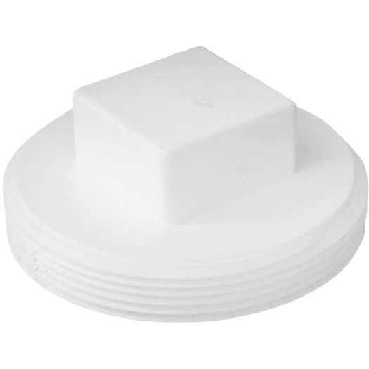 Certified Charlotte Pipe 4 in. Schedule 40 DWV Cleanout PVC Plug Casual