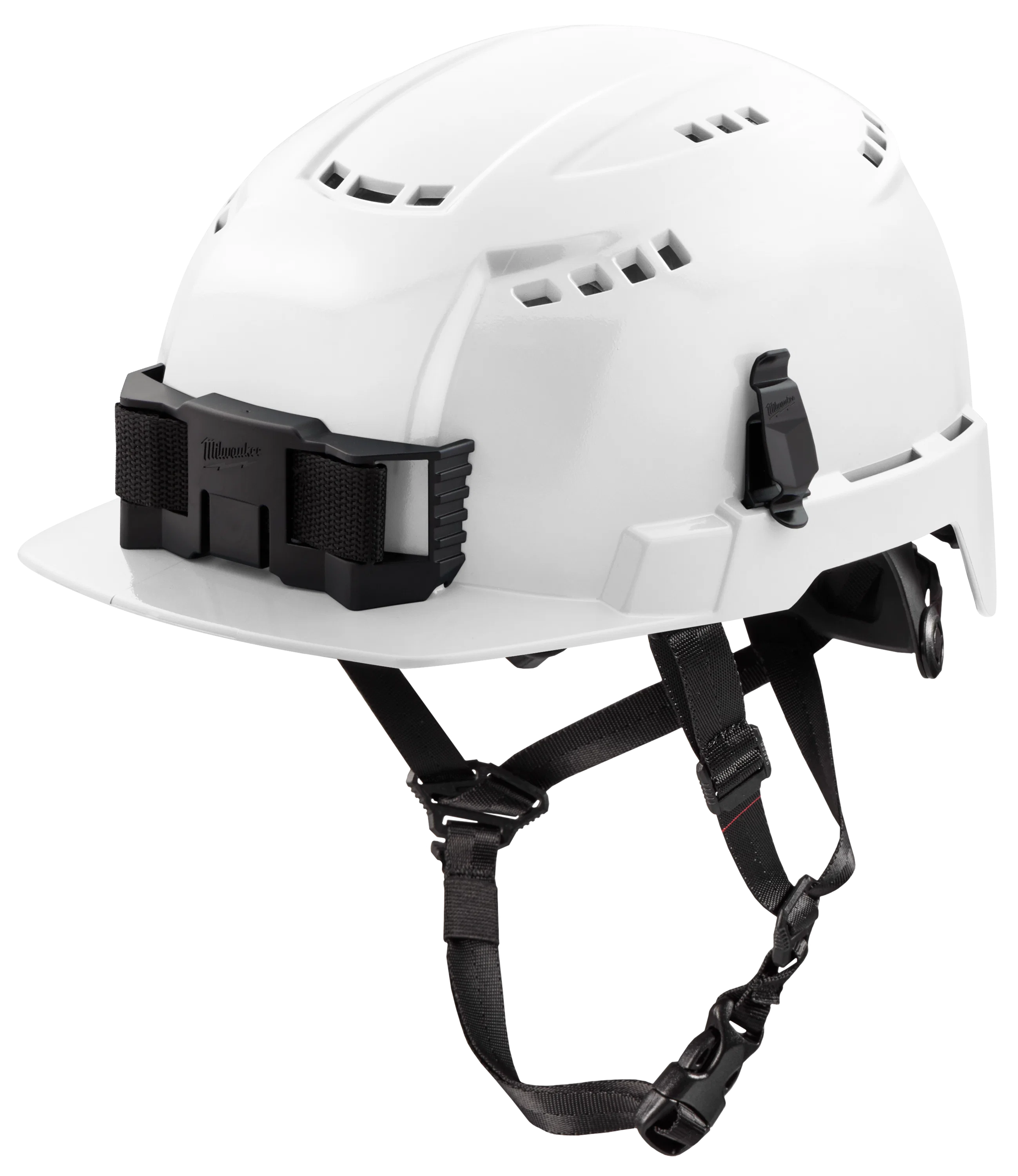 Enhanced Milwaukee BOLT™ White Front Brim Vented Safety Helmet USA - Type 2 Class C Quality