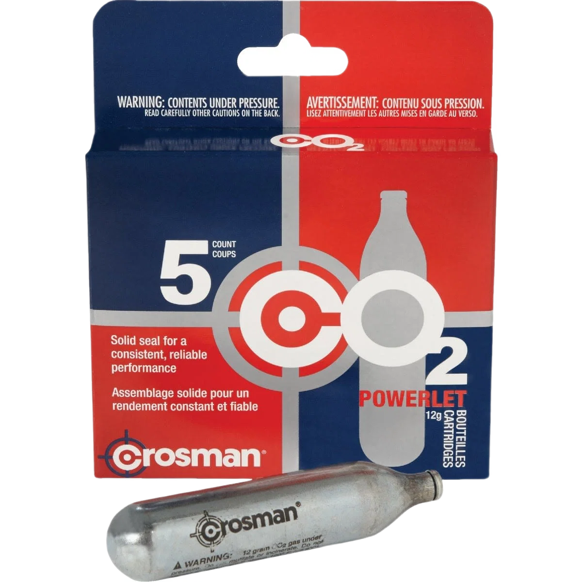 Expertly Made Crosman CO2 Powerlet Cartridge Detailed