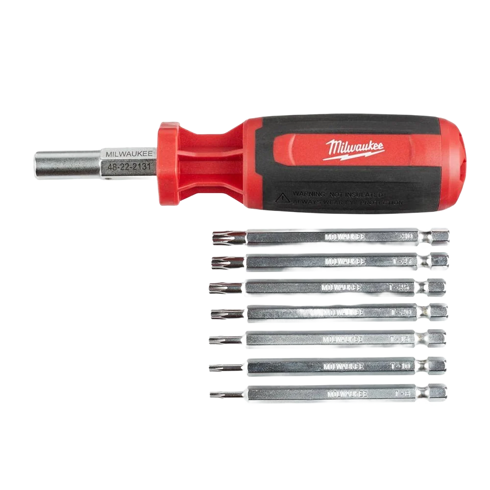 Minimalist Milwaukee 9-in-1 TORX® Key Drive Multi-Bit Driver Elite