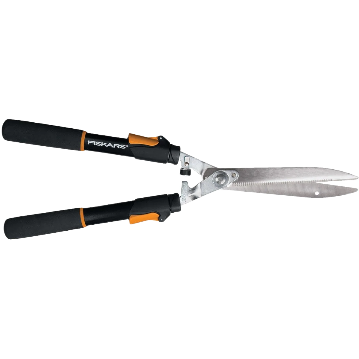 Expertly Made Fiskars Hardened Steel Telescopic Hedge Shear 10 in. Elite