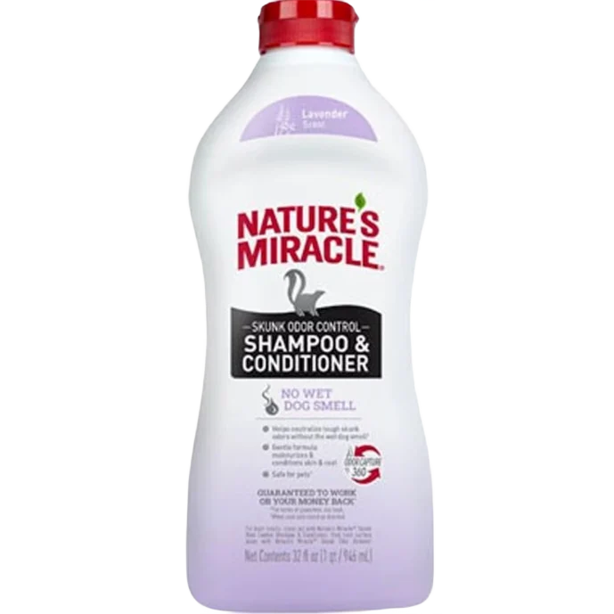Smooth Nature's Lavender Skunk Odor Control Shampoo 32 oz. Safe