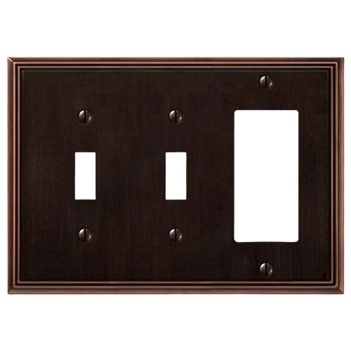 Elite Amerelle 2-Toggle 1-Dup Metro Line Aged Bronze Secure