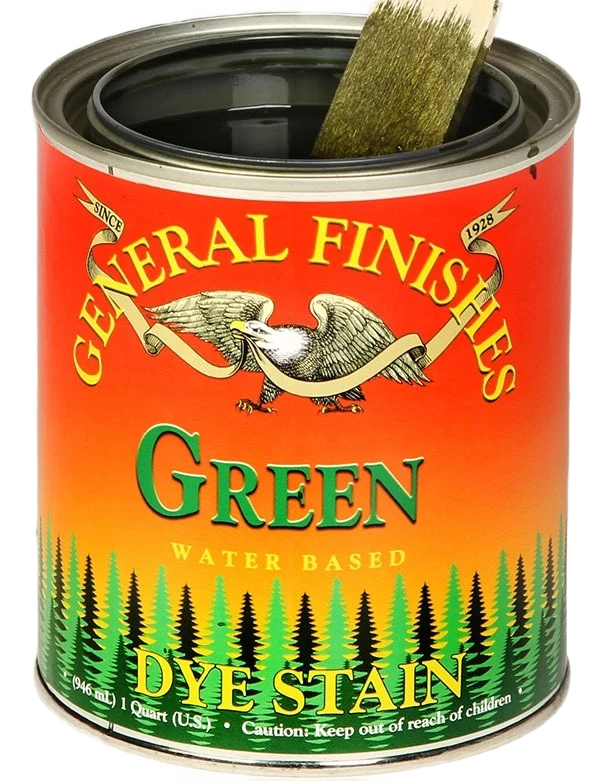 Certified General Finishes Green Water Based Dye Stain Pint Exceptional