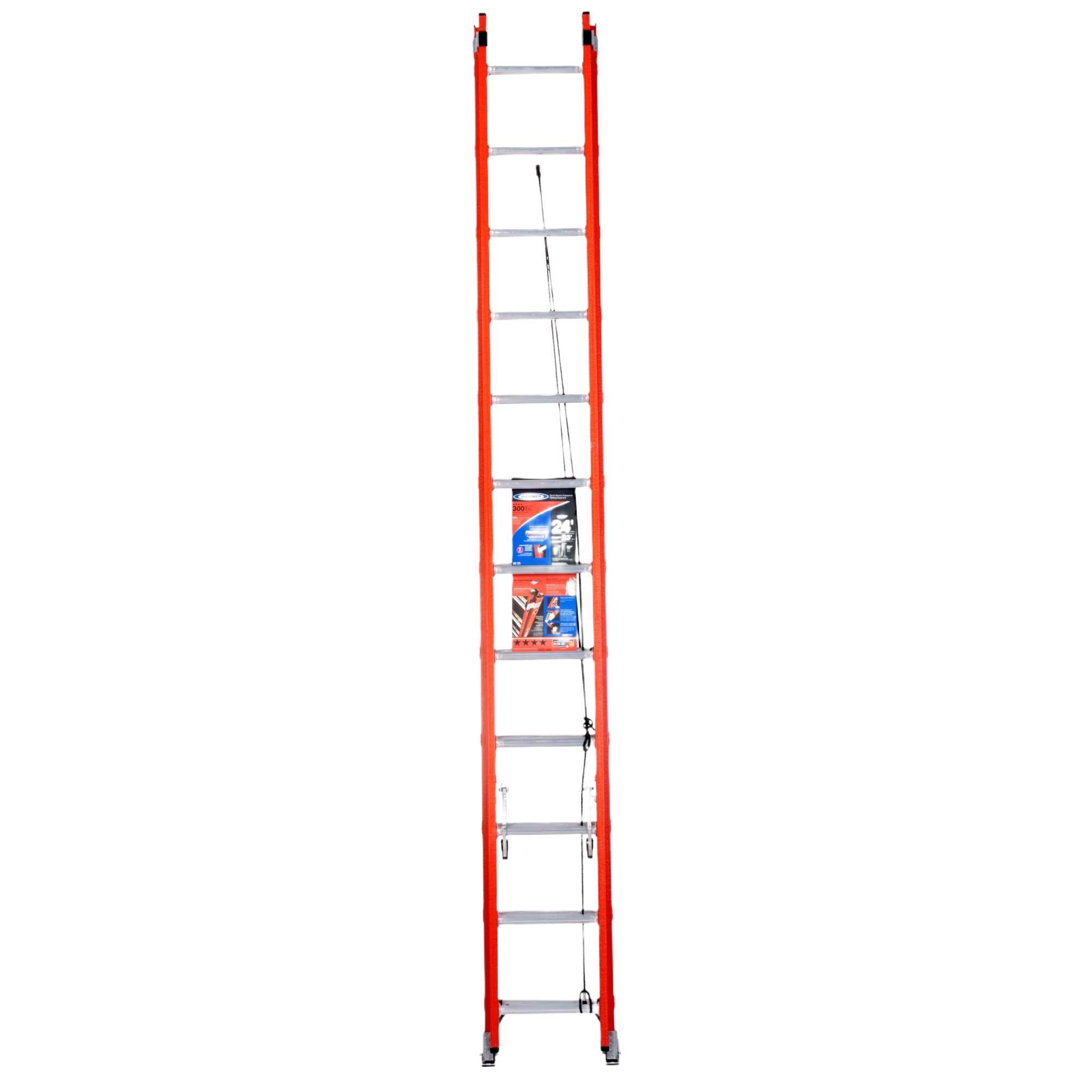 Premium Werner 24 ft. Fiberglass Extension Ladder Fine Crafted