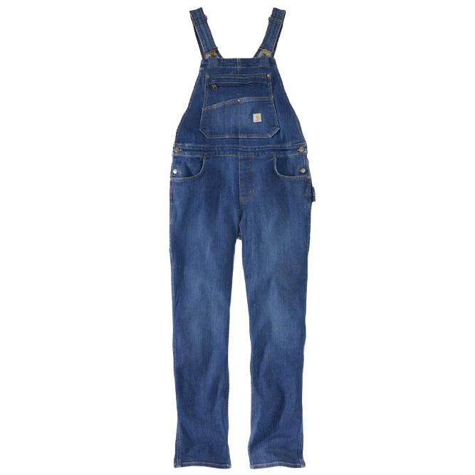 Elite Carhartt Women's Arches Medium Denim Bib Overall Professional