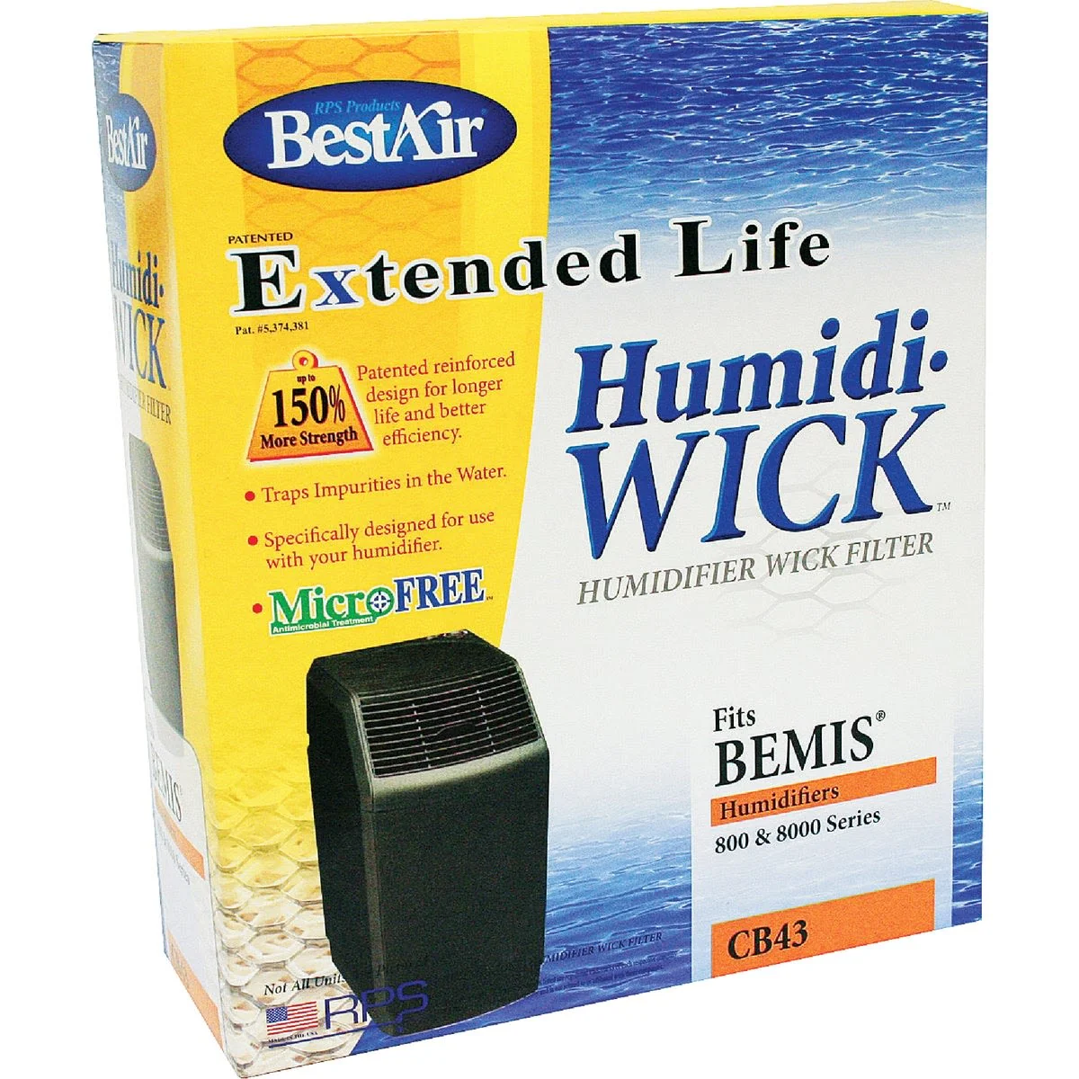 High-Quality Air Spacesaver CB43 Humidifier Wick Filter 800 Series Functional