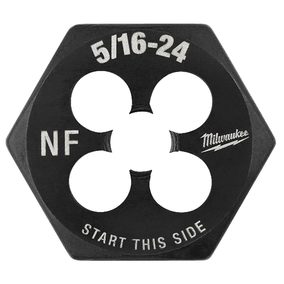 Genuine Milwaukee 5 16-24 NF 1 Hex Threading Die Effective
