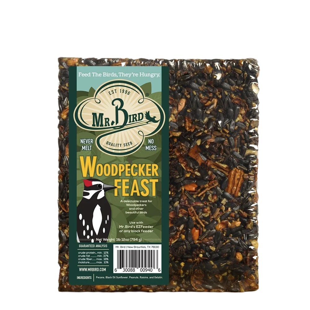 Powerful Mr. Bird Woodpecker Feast Large Seed Cake Optimized