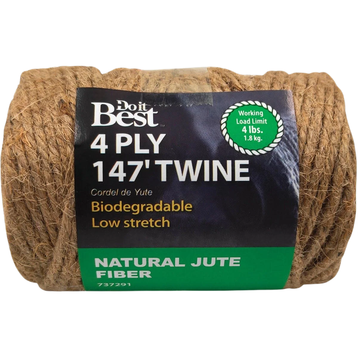 Eco-Friendly Do it 4-Ply Brown Natural Fiber Jute Biodegradable Twine 147 ft. Authentic